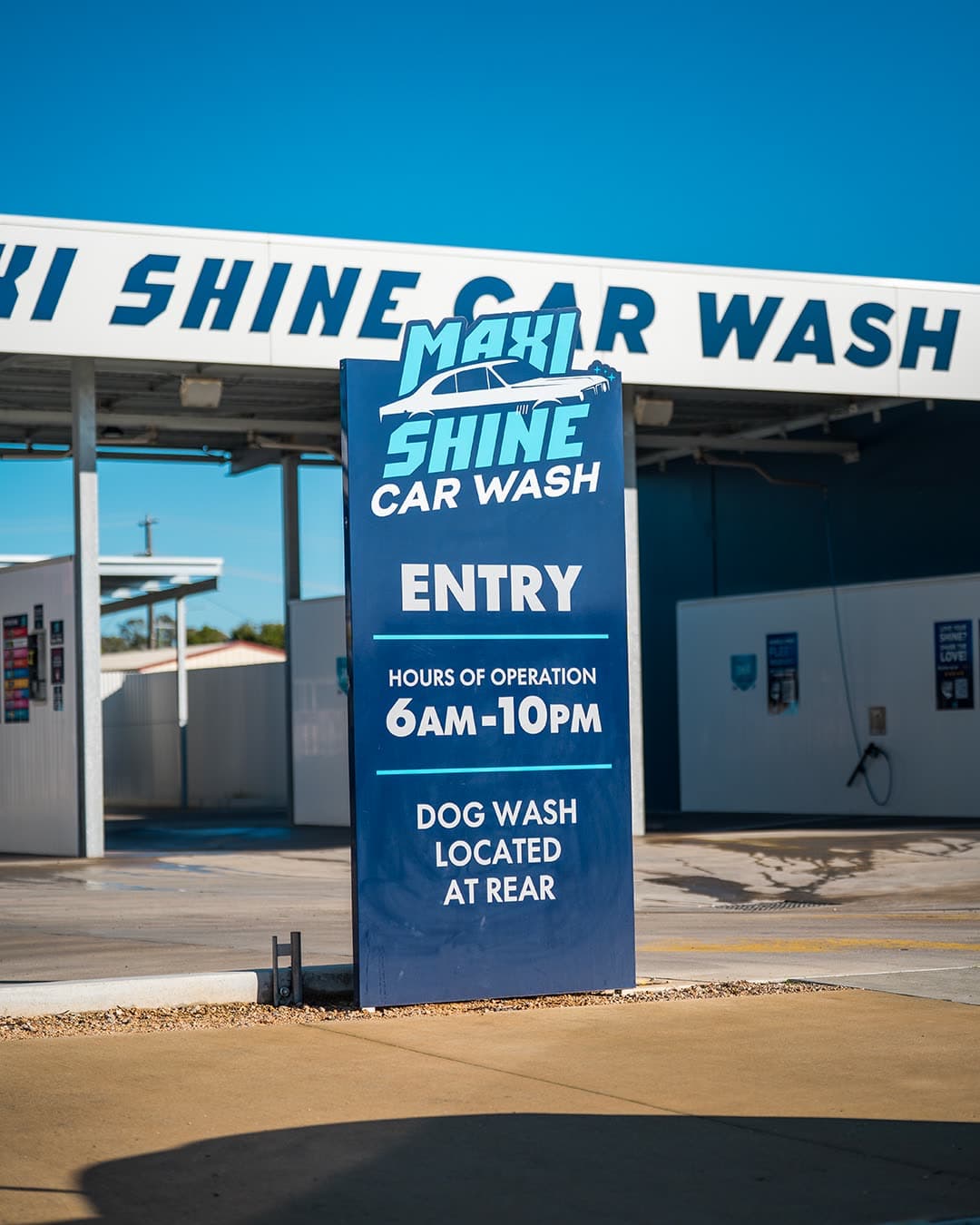 Maxishine Wangaratta entry sign